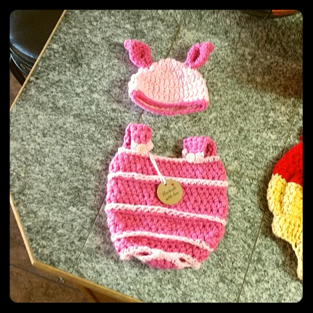 Girly Piglet photo prop/costume